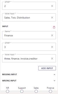 Input Customer (Advanced) – Voice Enabled IVR