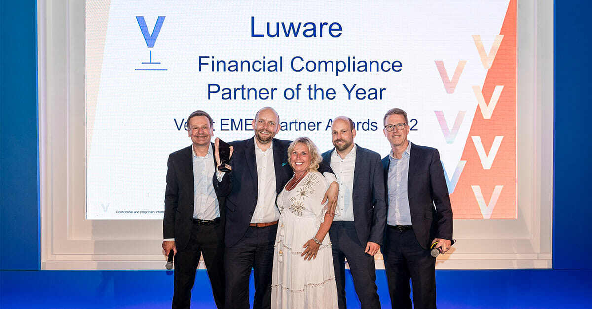 Luware Wins Verint Financial Compliance Partner of the Year Award