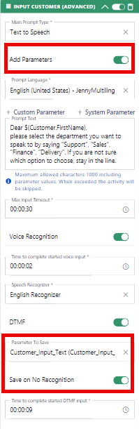 Input Customer (Advanced)