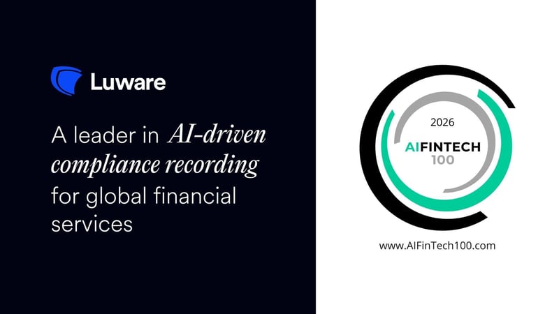 Luware Named in AIFinTech100 2026
